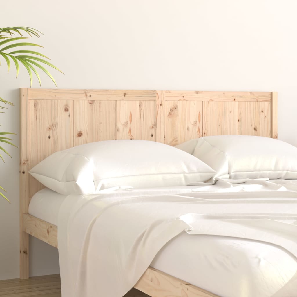 Bed Headboard 145.5x4x100 cm Solid Pine Wood