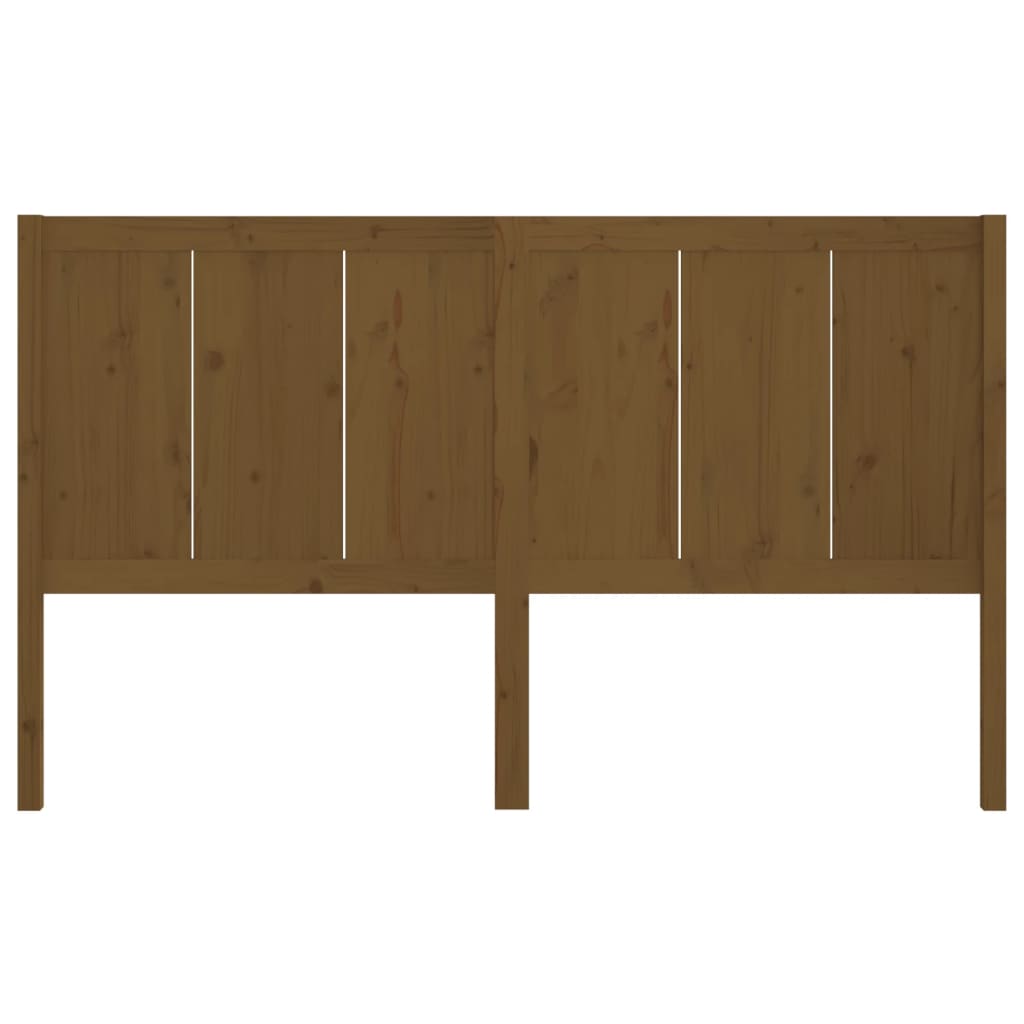 Bed Headboard Honey Brown 205.5x4x100 cm Solid Pine Wood