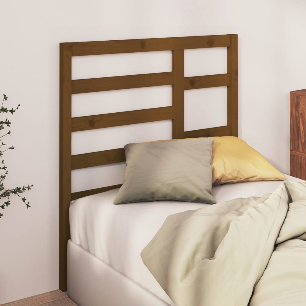 Bed Headboard Honey Brown 96x4x104 cm Solid Wood Pine