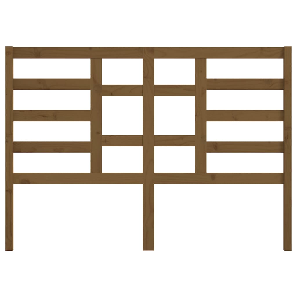 Bed Headboard Honey Brown 141x4x104 cm Solid Wood Pine