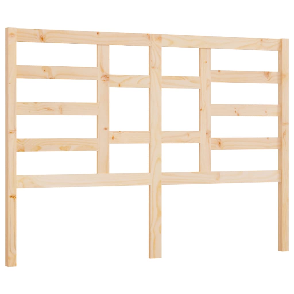 Bed Headboard 146x4x104 cm Solid Wood Pine