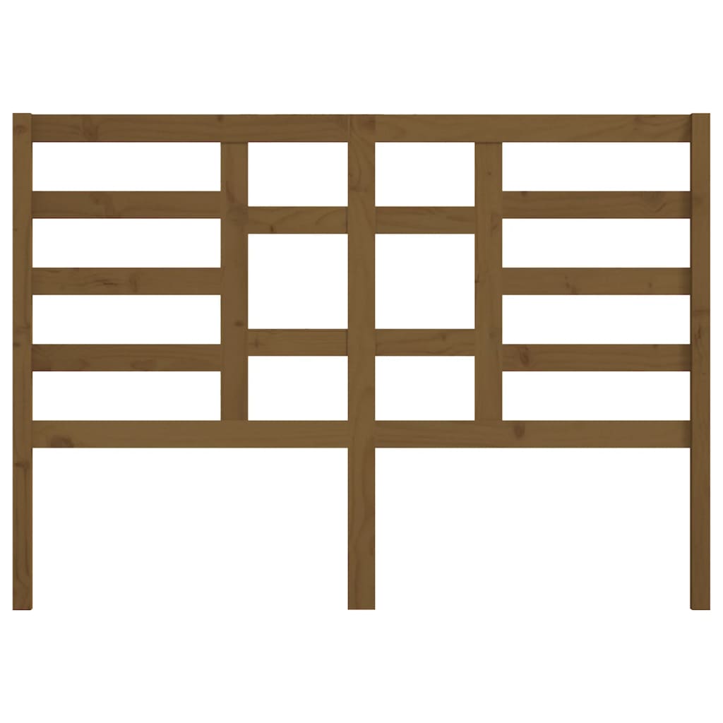 Bed Headboard Honey Brown 166x4x104 cm Solid Wood Pine