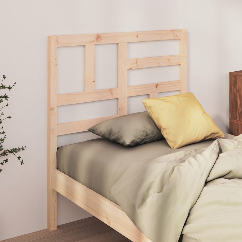 Bed Headboard 81x4x104 cm Solid Wood Pine