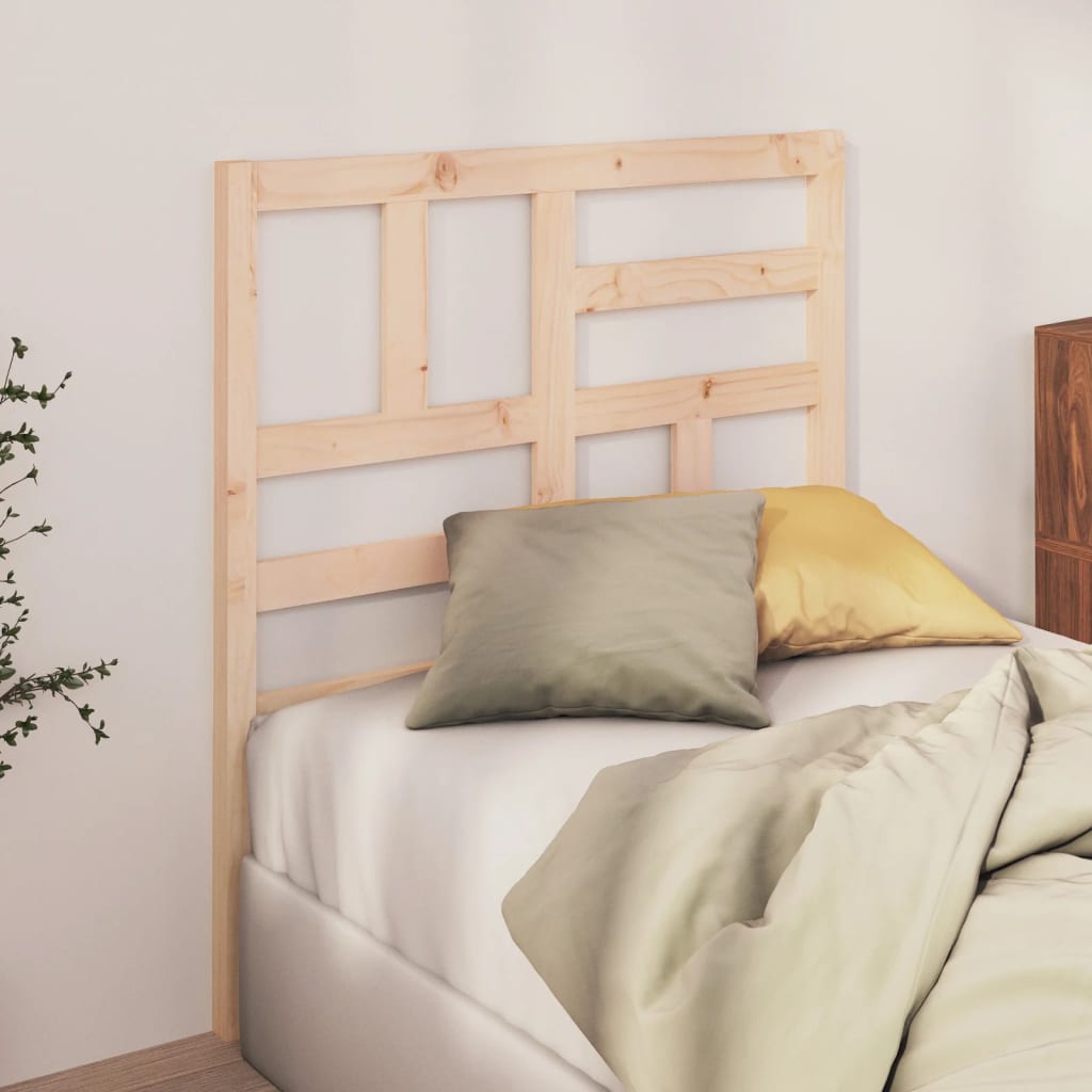 Bed Headboard 106x4x104 cm Solid Wood Pine
