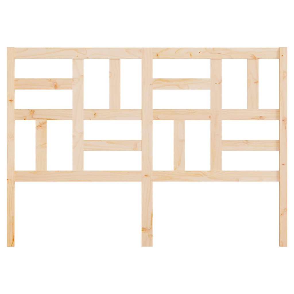 Bed Headboard 126x4x104 cm Solid Wood Pine
