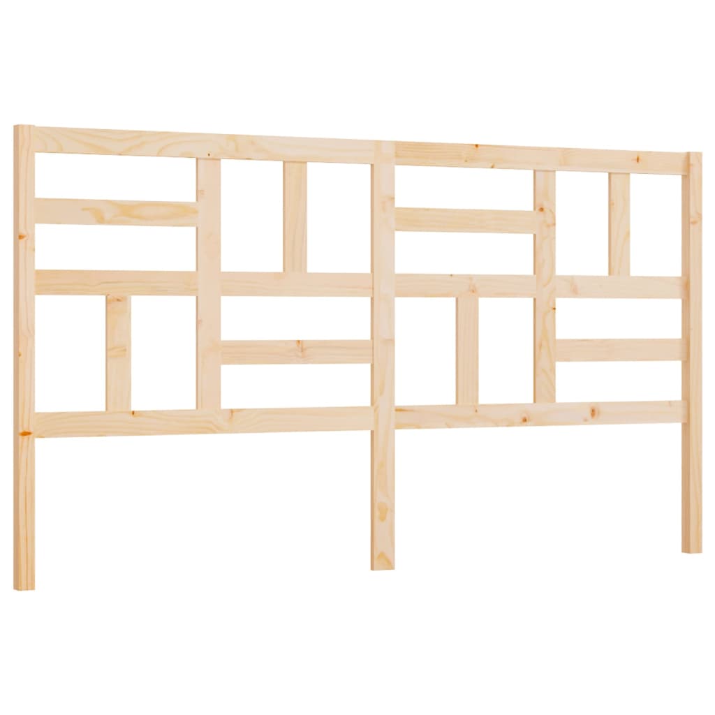 Bed Headboard 186x4x104 cm Solid Wood Pine