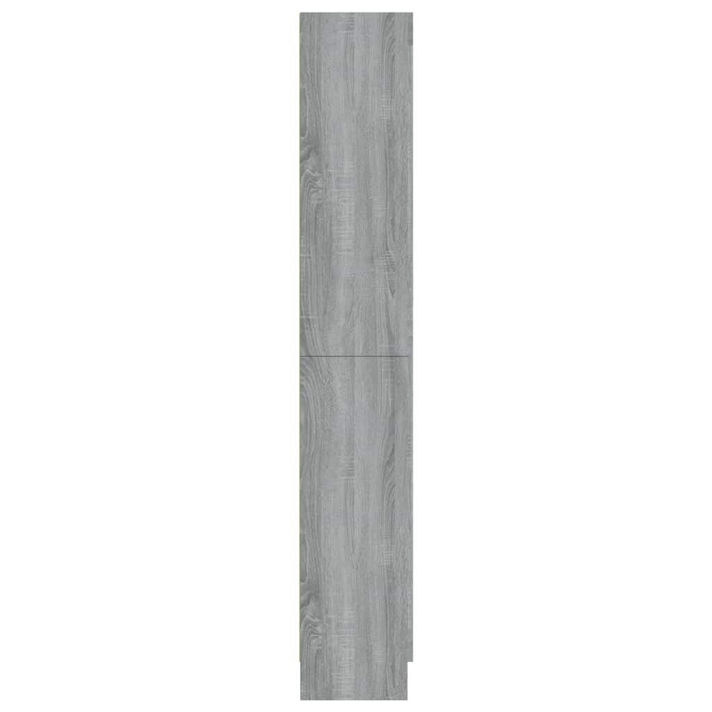 Vitrine Cabinet Grey Sonoma 82.5x30.5x185 cm Engineered Wood