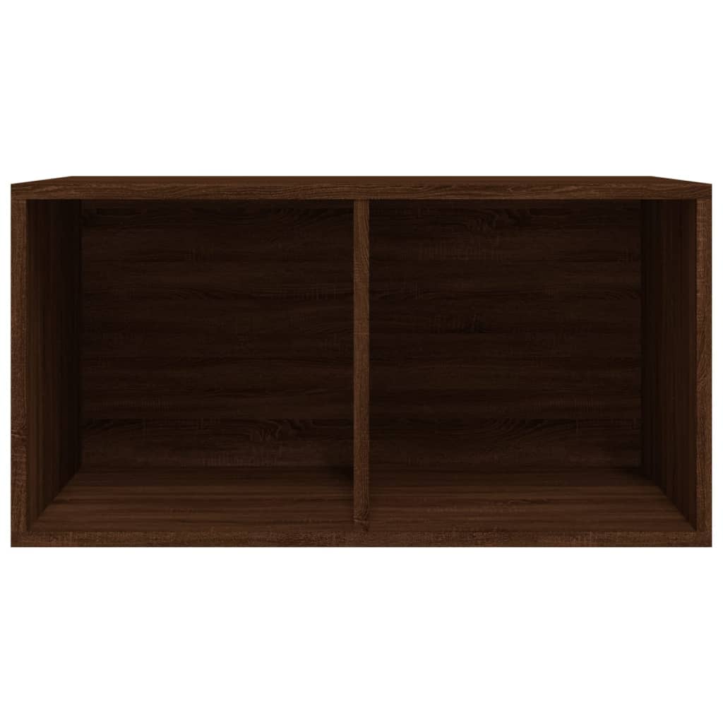 Vinyl Storage Box Brown Oak 71x34x36 cm Engineered Wood