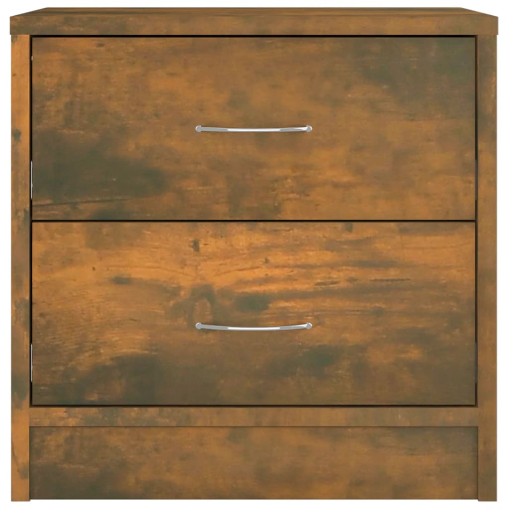 Bedside Cabinet Smoked Oak 40x30x40 cm Engineered Wood