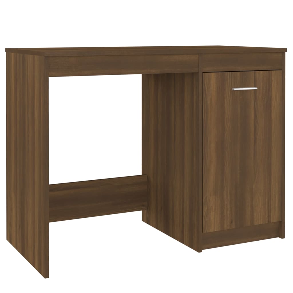 Desk Brown Oak 100x50x76 cm Engineered Wood