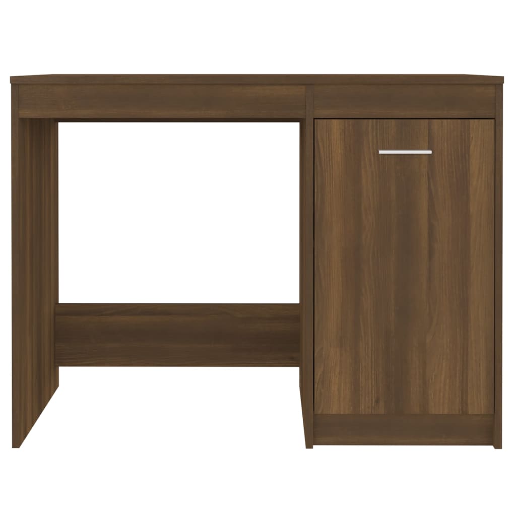 Desk Brown Oak 100x50x76 cm Engineered Wood