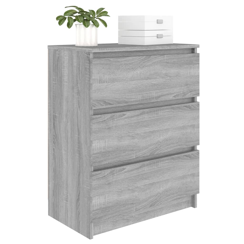 Sideboard Grey Sonoma 60x35x76 cm Engineered Wood