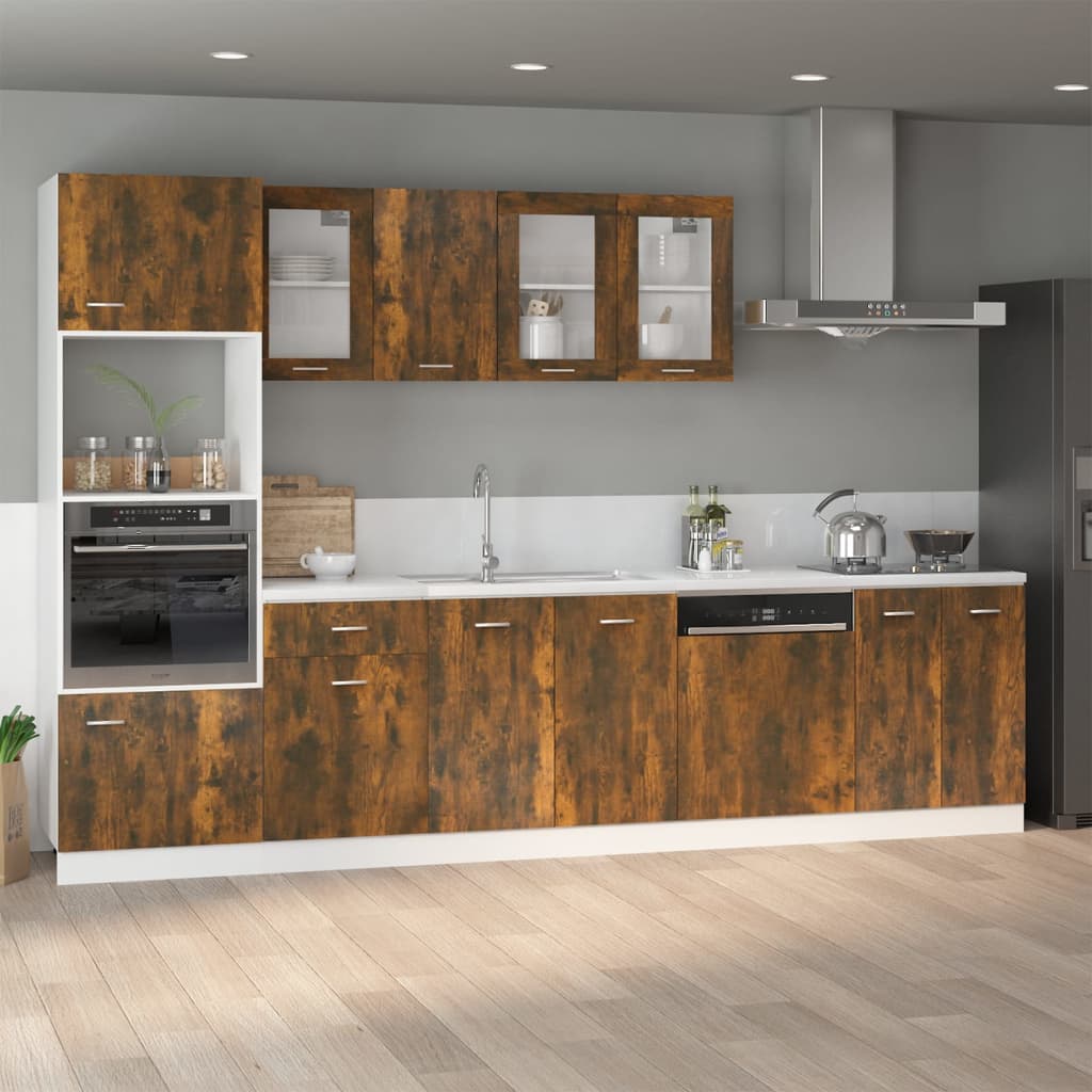 Bottom Cabinet Lyon Smoked Oak 60x46x81.5 cm Engineered Wood