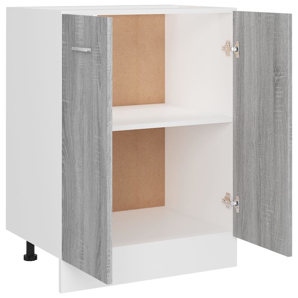 Bottom Cabinet Lyon Grey Sonoma 60x46x81.5 cm Engineered Wood