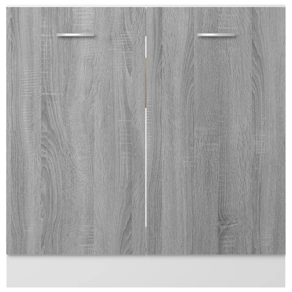 Sink Bottom Cabinet Lyon Grey Sonoma 80x46x81.5 cm Engineered Wood