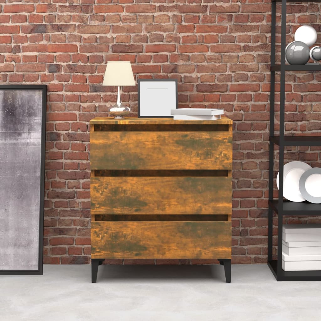 Sideboard Smoked Oak 60x35x69 cm Engineered Wood