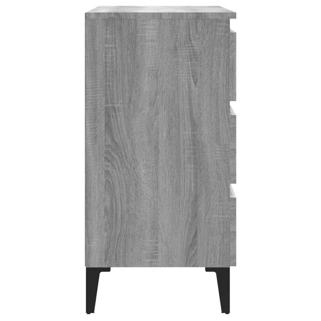 Sideboard Grey Sonoma 60x35x69 cm Engineered Wood