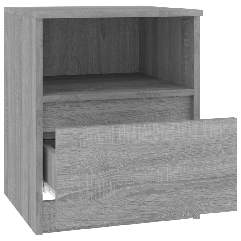 Bedside Cabinets 2 pcs Grey Sonoma 40x40x50 cm Engineered Wood