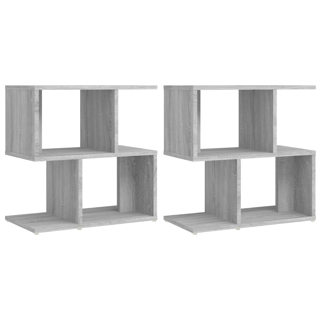 Bedside Cabinets 2 pcs Grey Sonoma 50x30x51.5 cm Engineered Wood