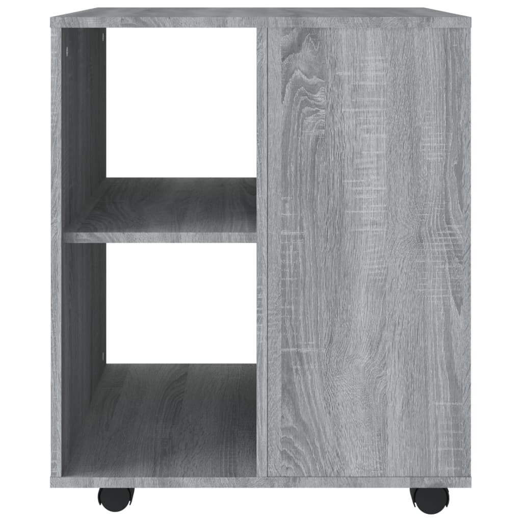 Rolling Cabinet Grey Sonoma 60x53x72 cm Engineered Wood