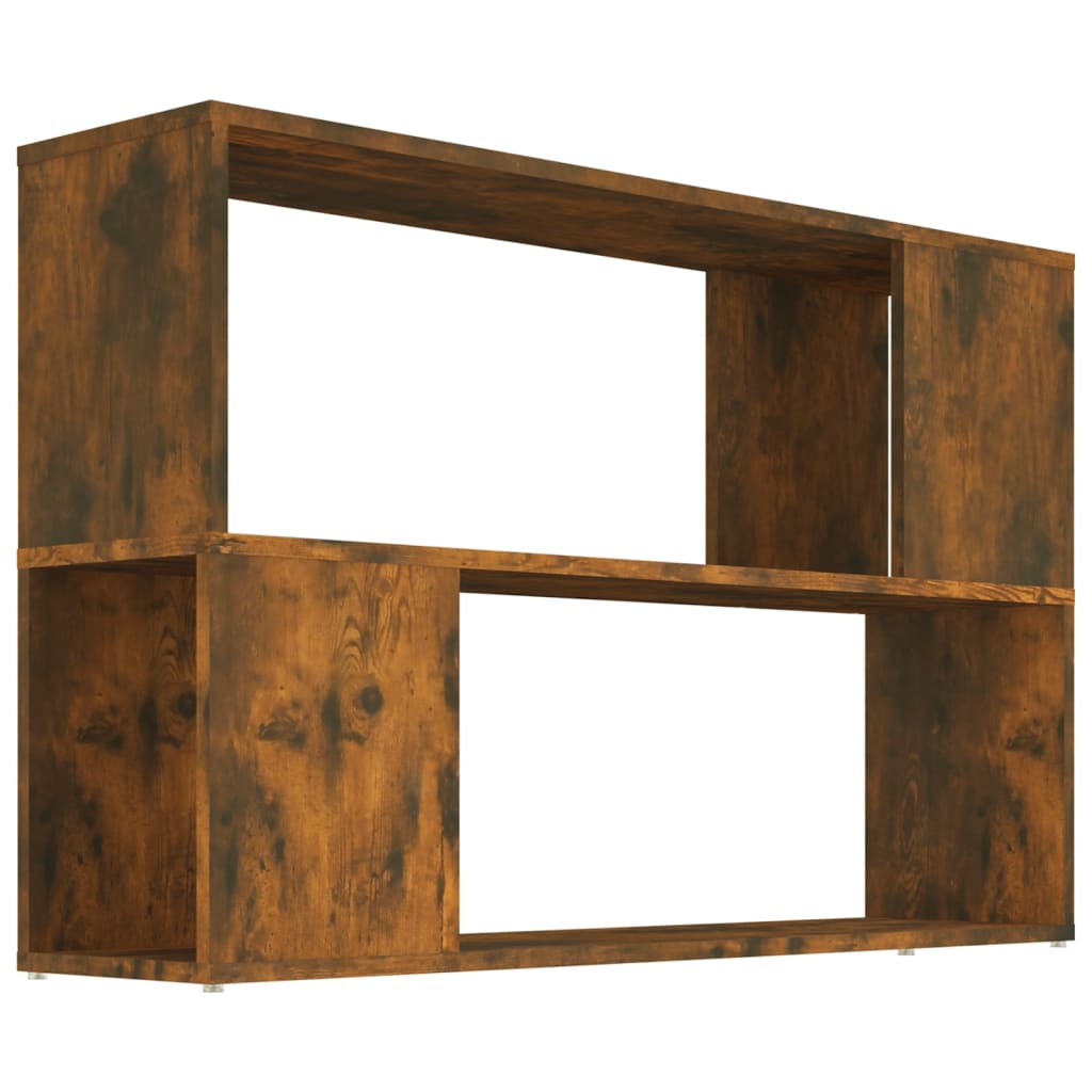 Book Cabinet Smoked Oak 100x24x63 cm Engineered Wood