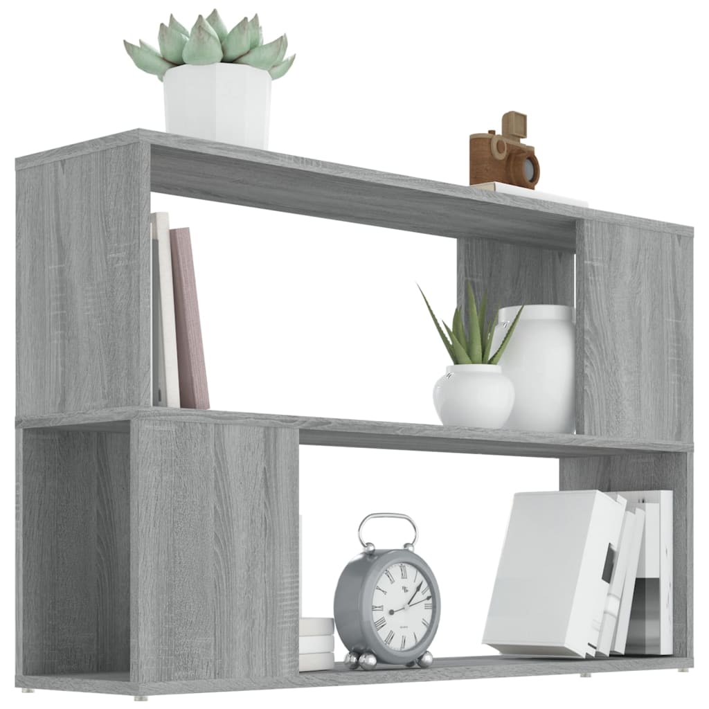Book Cabinet Grey Sonoma 100x24x63 cm Engineered Wood