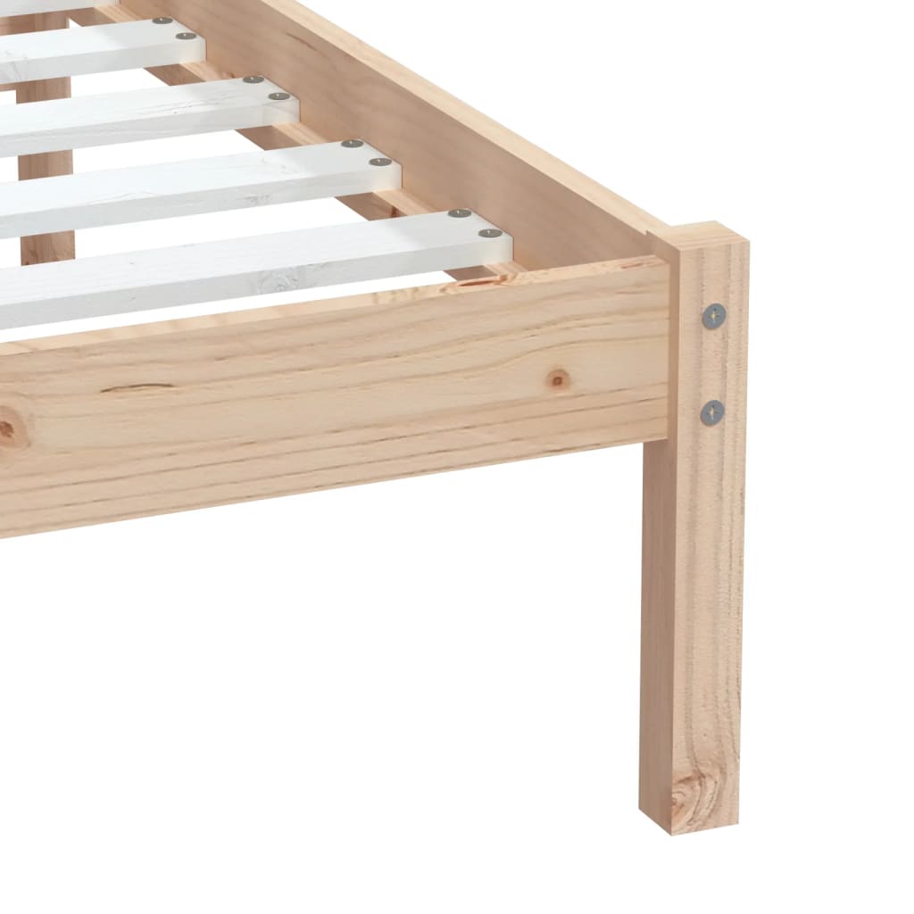 Bed Frame without Mattress Small Single Solid Wood