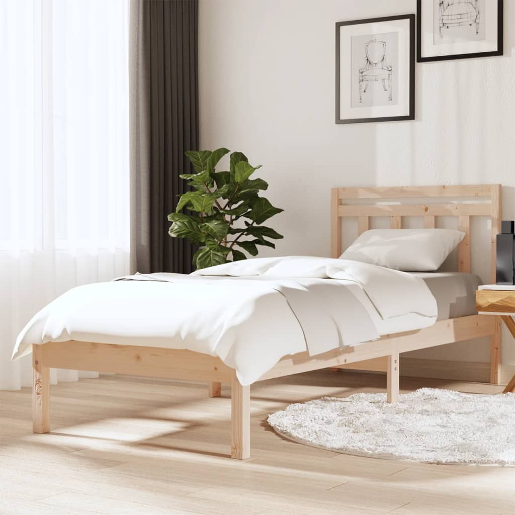 Bed Frame without Mattress Small Single Solid Wood