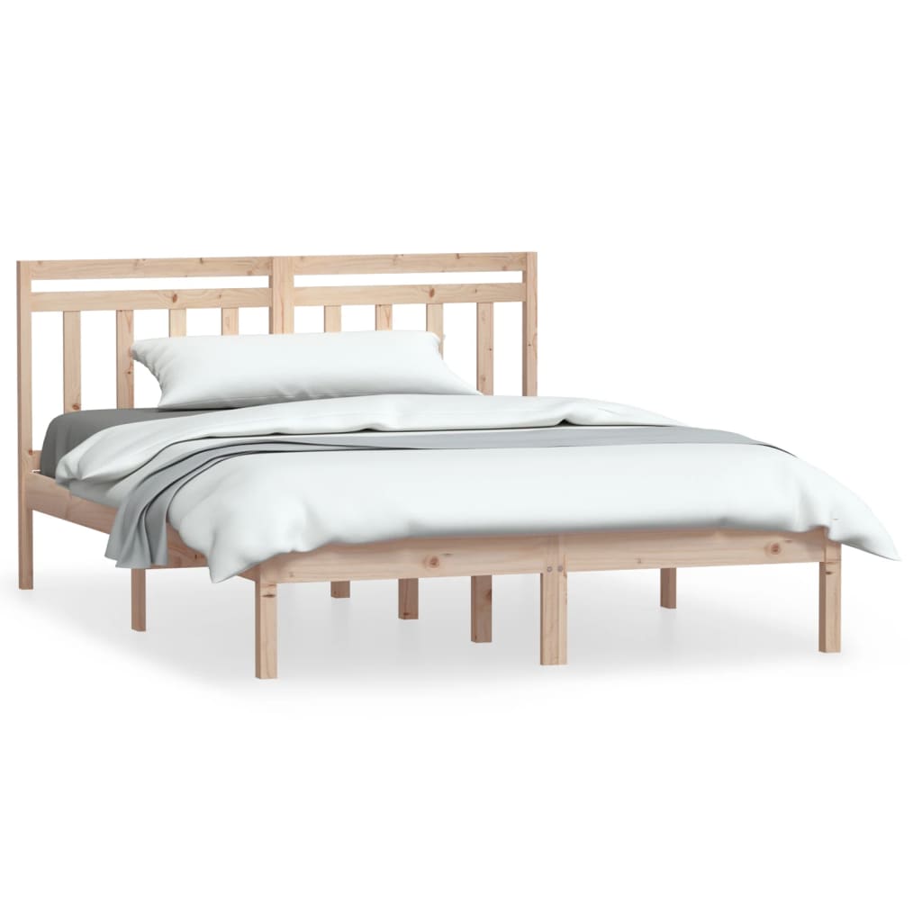 Bed Frame without Mattress Small Double Solid Wood