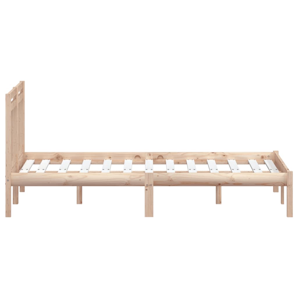 Bed Frame without Mattress Small Double Solid Wood