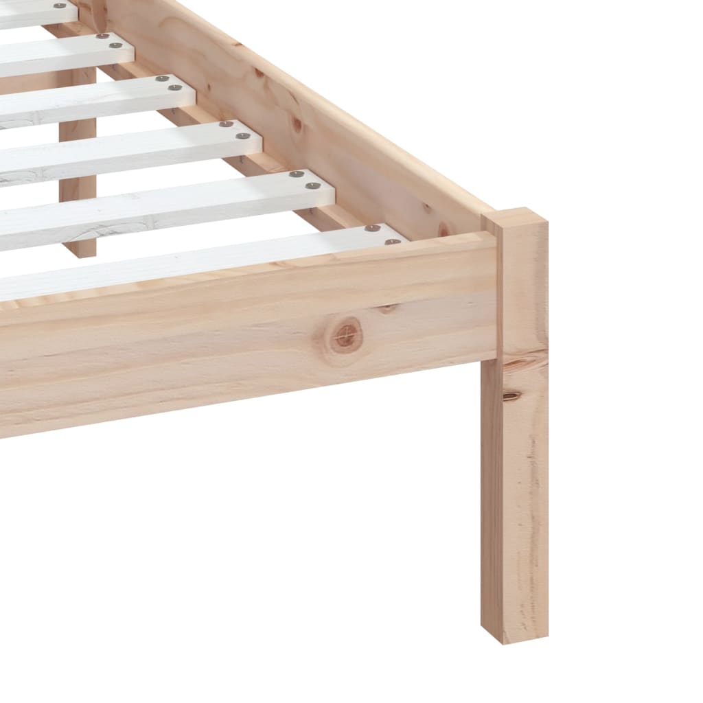 Bed Frame without Mattress Small Double Solid Wood