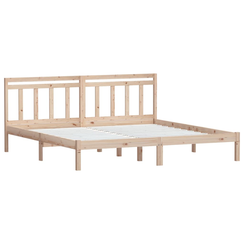 3100609 vidaXL Bed Frame without Mattress Solid Wood 200x200 cm (810037+814114)