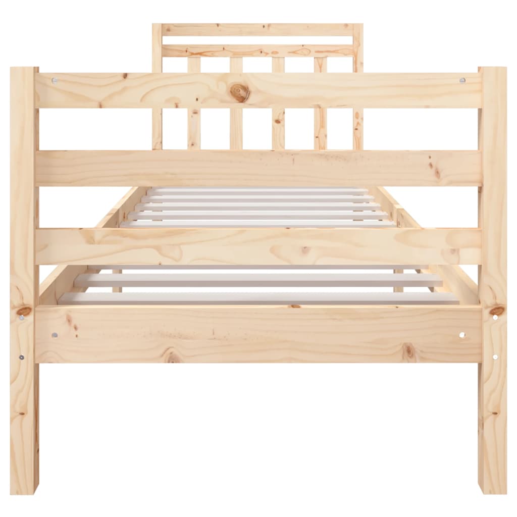 Bed Frame without Mattress Small Single Solid Wood