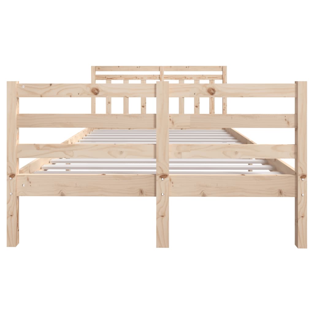 Bed Frame without Mattress Small Double Solid Wood