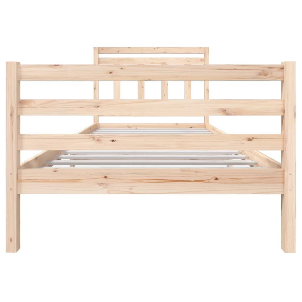 Bed Frame without Mattress Solid Wood 100x200 cm