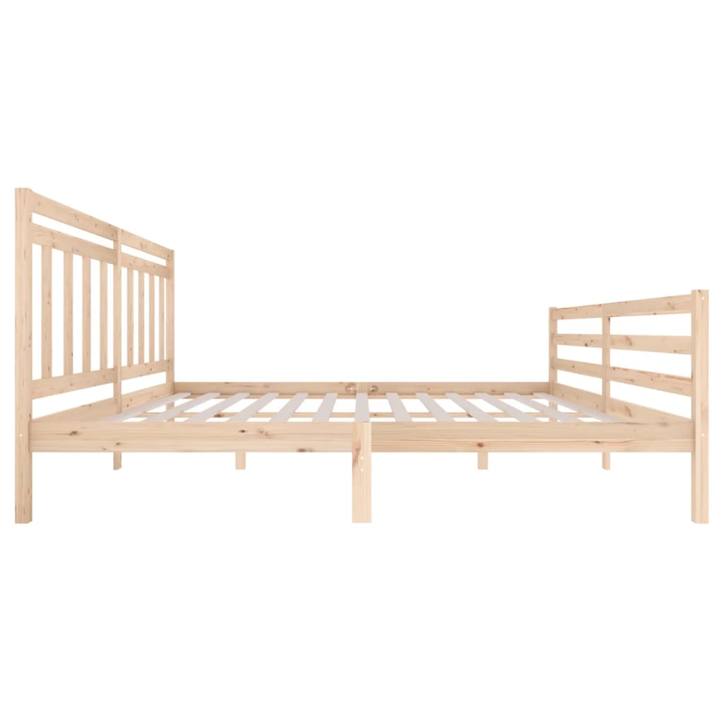 3100674 vidaXL Bed Frame without Mattress Solid Wood 200x200 cm (810450+814114)