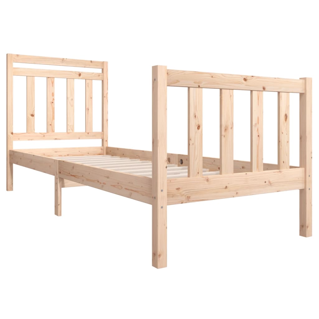 Bed Frame without Mattress Small Single Solid Wood