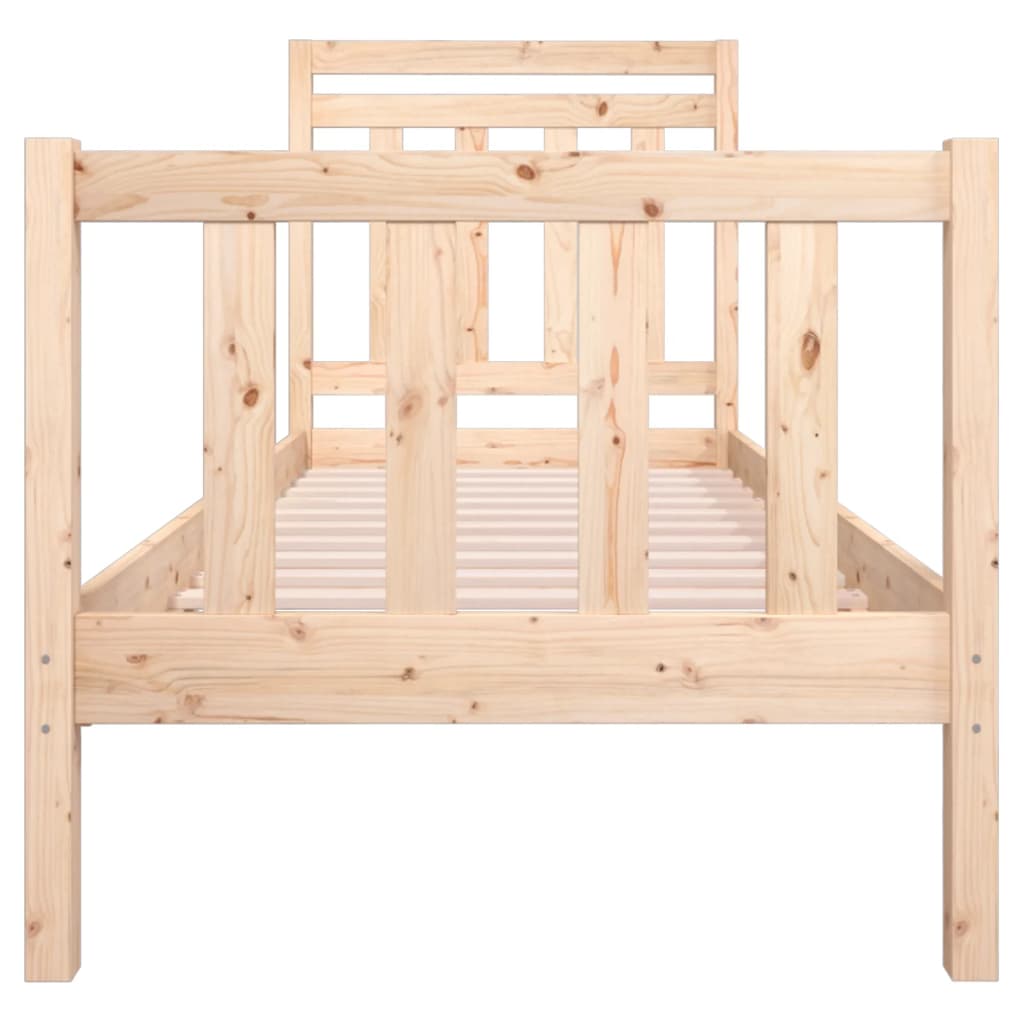 Bed Frame without Mattress Small Single Solid Wood