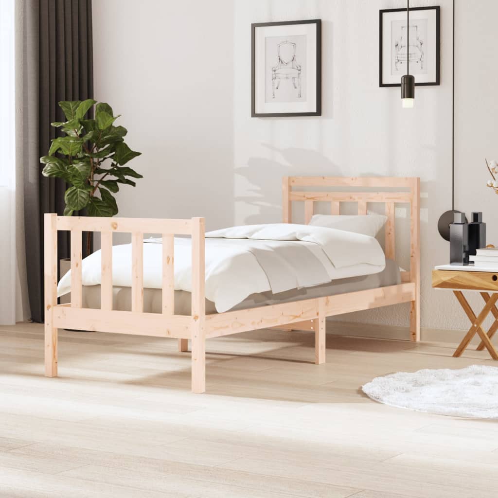 Bed Frame without Mattress Small Single Solid Wood