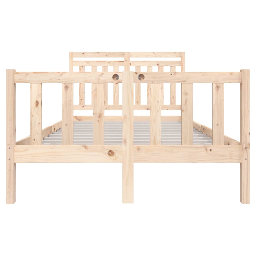 Bed Frame without Mattress Small Double Solid Wood