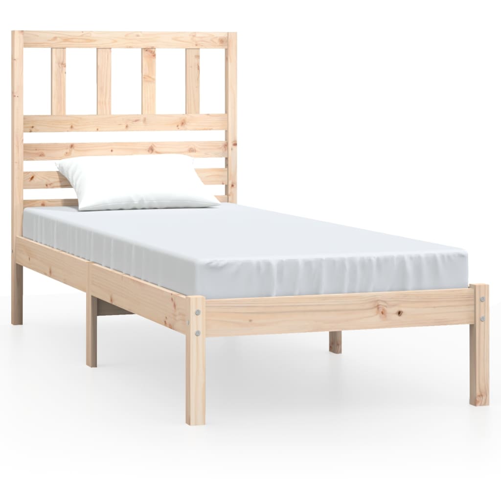 Bed Frame without Mattress 90x190 cm Single Single Solid Wood Pine