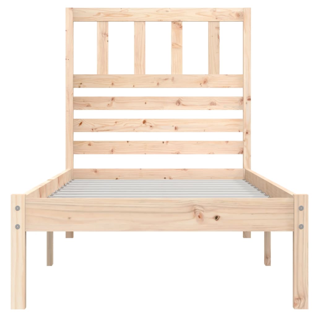 Bed Frame without Mattress 90x190 cm Single Single Solid Wood Pine