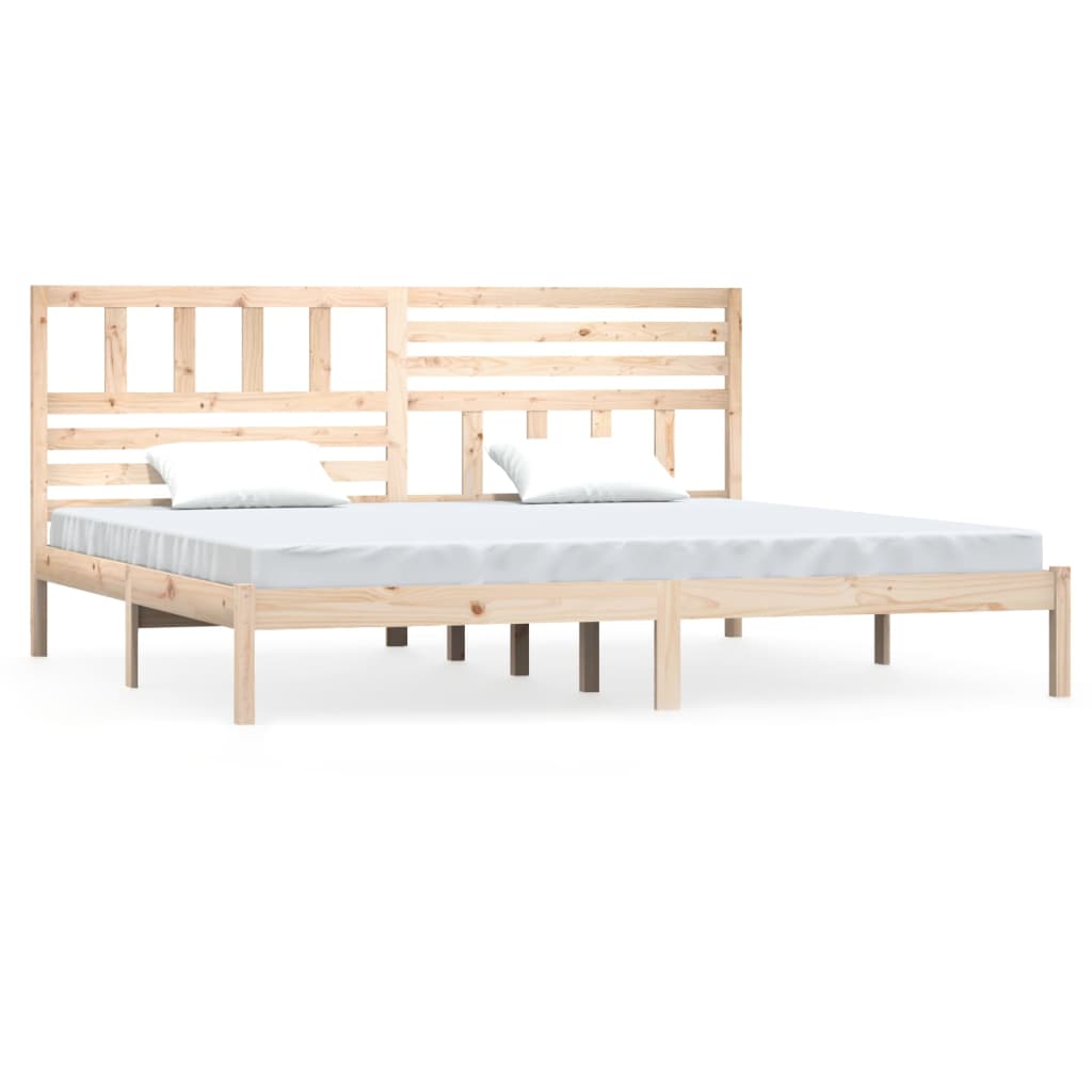 Bed Frame without Mattress 180x200 cm Super King  Solid Wood Pine