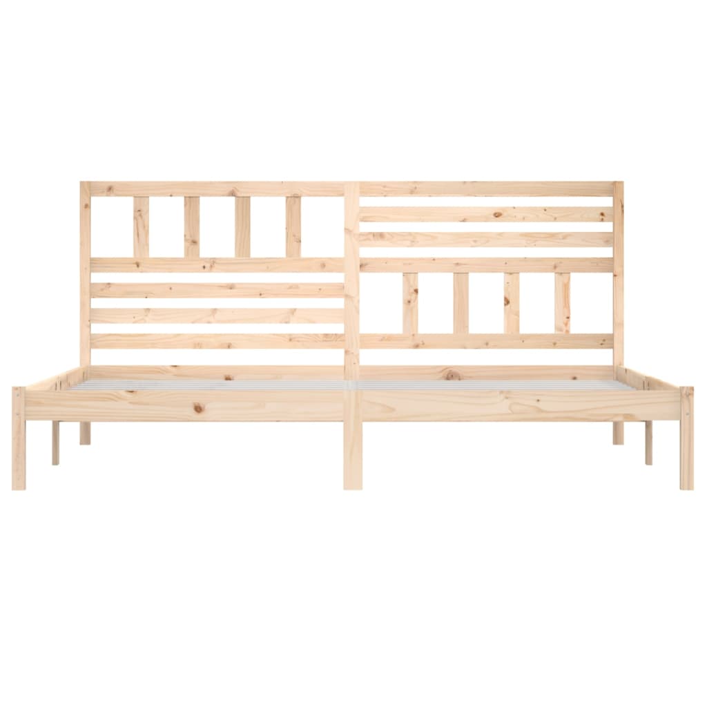 Bed Frame without Mattress 180x200 cm Super King  Solid Wood Pine