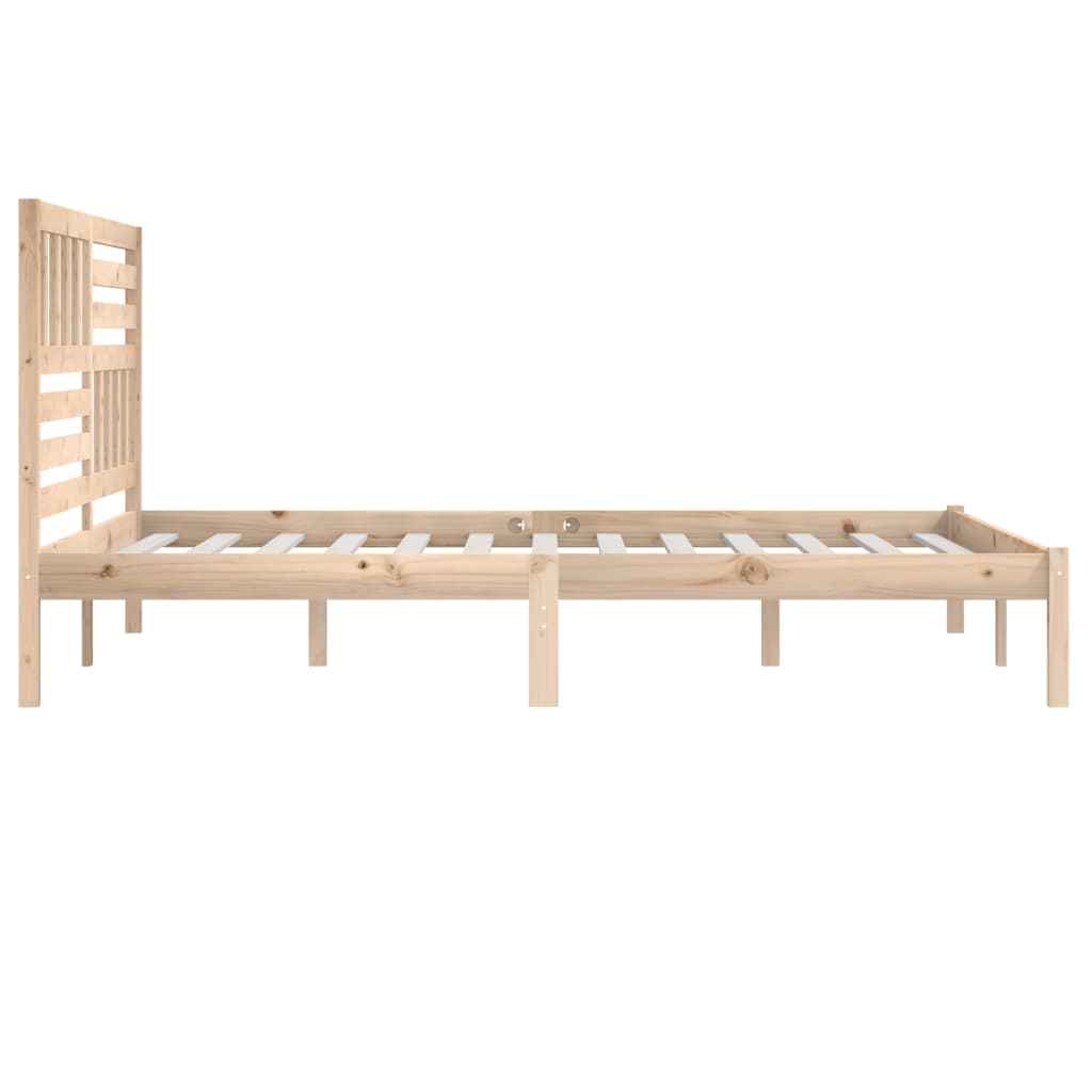 Bed Frame without Mattress 180x200 cm Super King  Solid Wood Pine