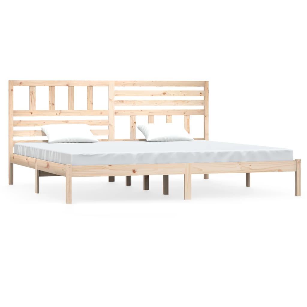 Bed Frame without Mattress Solid Wood Pine 200x200 cm