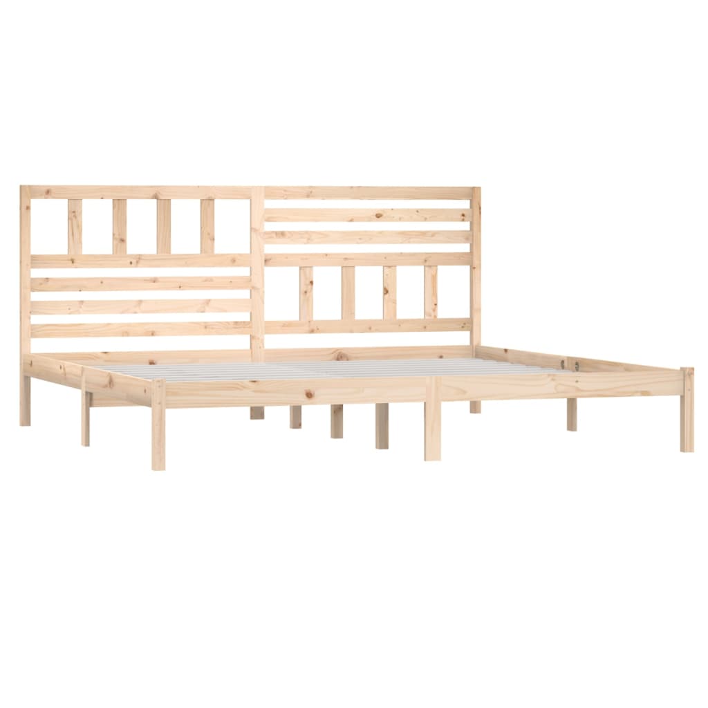 Bed Frame without Mattress Solid Wood Pine 200x200 cm