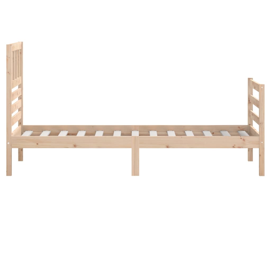 Bed Frame without Mattress 90x190 cm Single Single Solid Wood