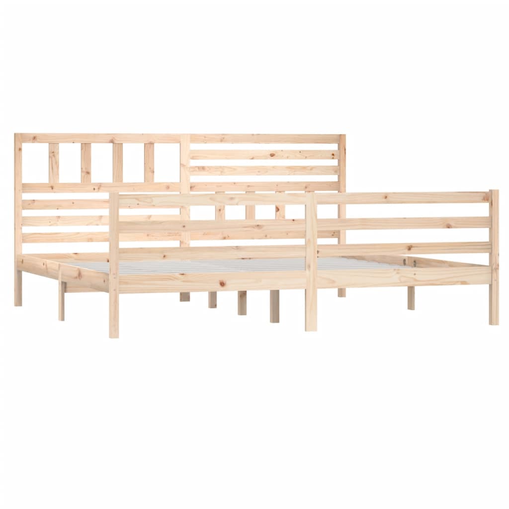 Bed Frame without Mattress 180x200 cm Super King Super King Size Solid Wood