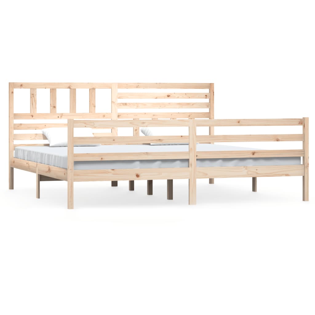 Bed Frame without Mattress Solid Wood 200x200 cm